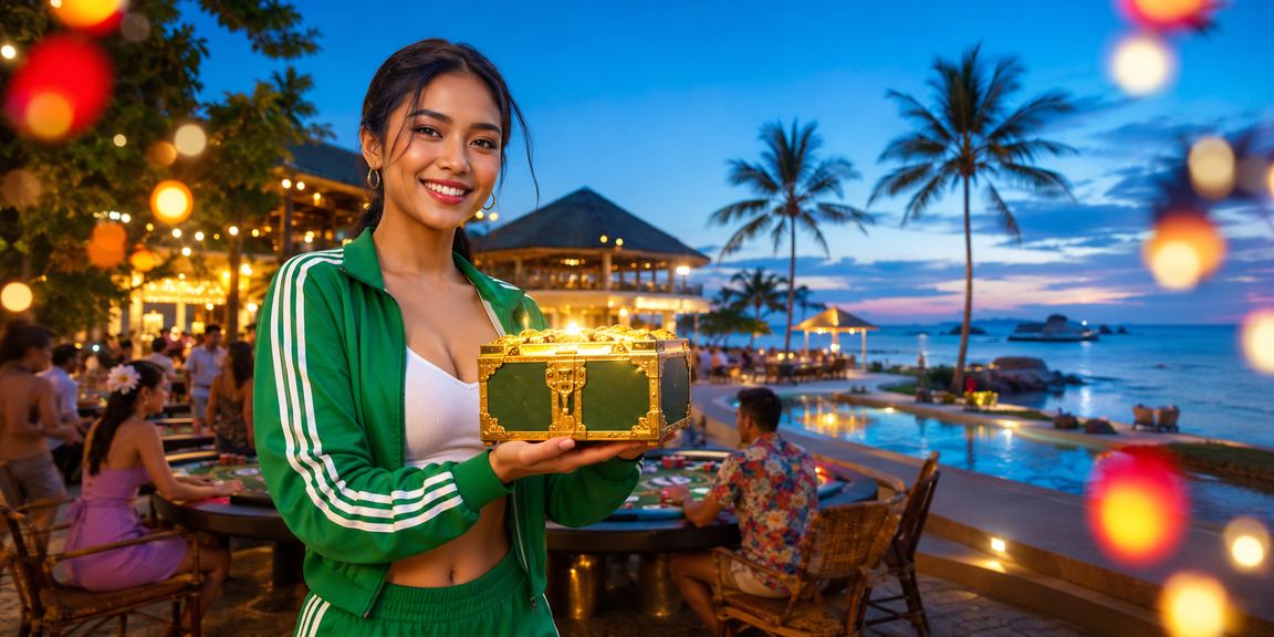 Suasana festival permainan kartu yang meriah dengan nuansa casino Vietnam